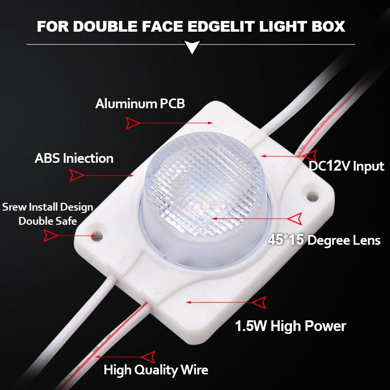 1.5W DC12V Billboard Light Box 45*15° SMD3030 Edgelit LED Module Light