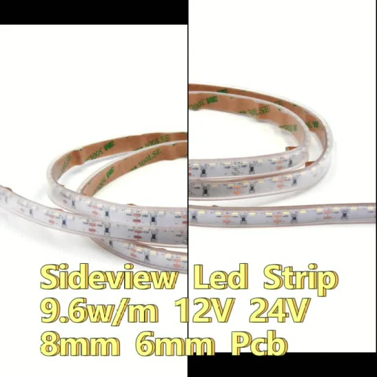 120LED/メートル DC 24V SMD 2835 SMD 3014 高密度側面発光超薄型 LED ストリップ